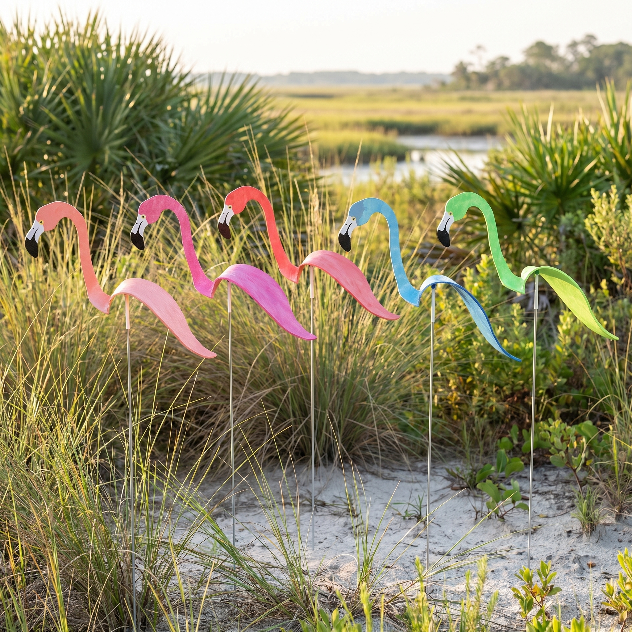 Busters Flamingo Whirligigs – CRAFTFOLK