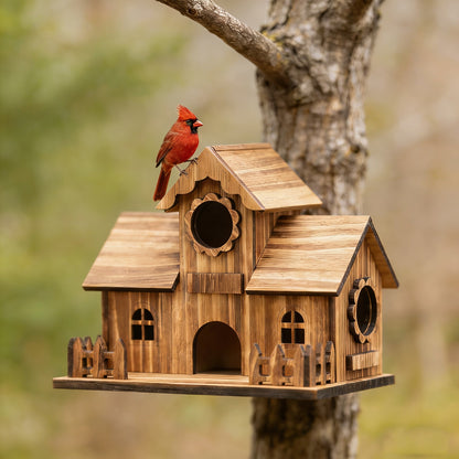 Charming Wooden Bird House