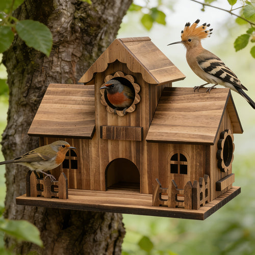 Charming Wooden Bird House