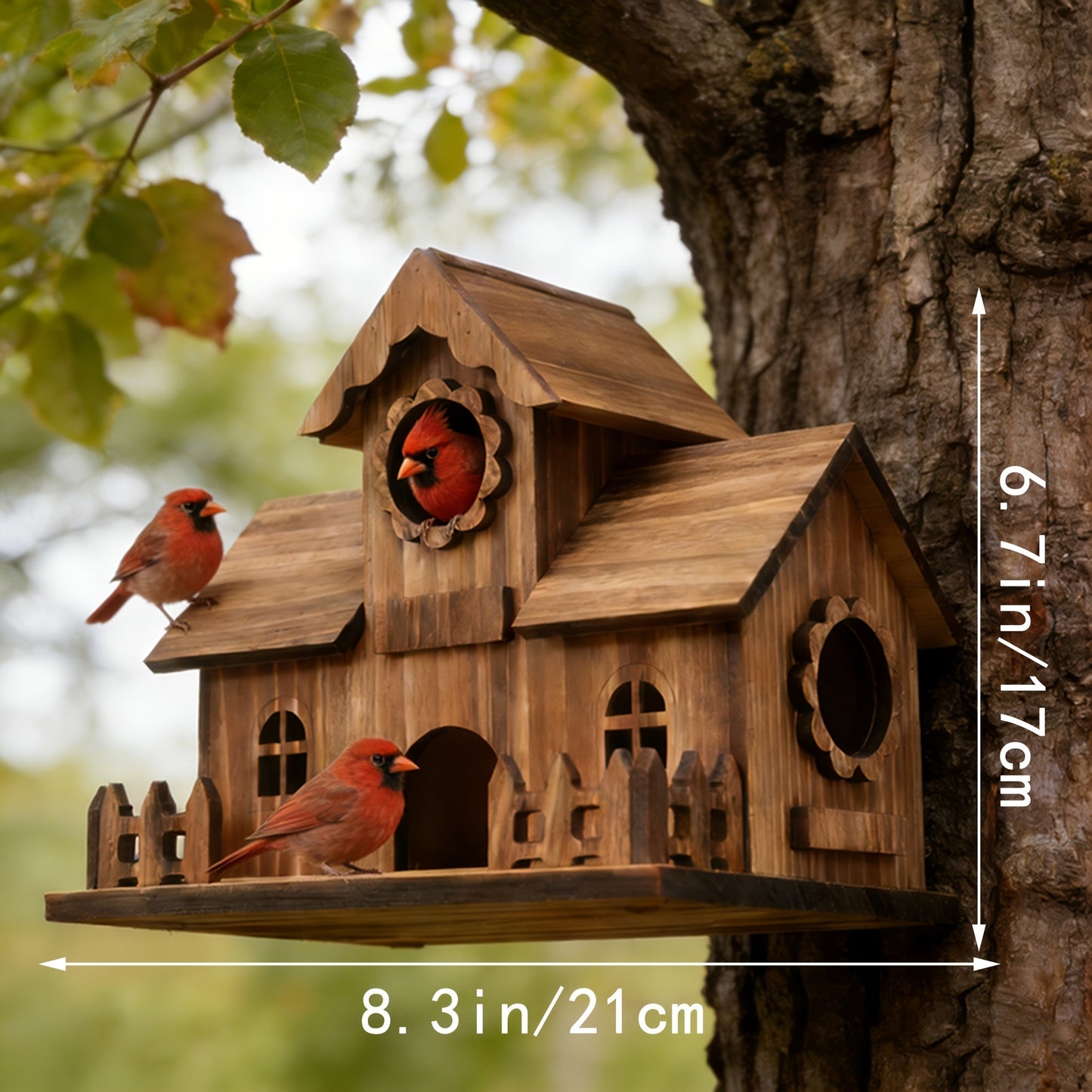 Charming Wooden Bird House