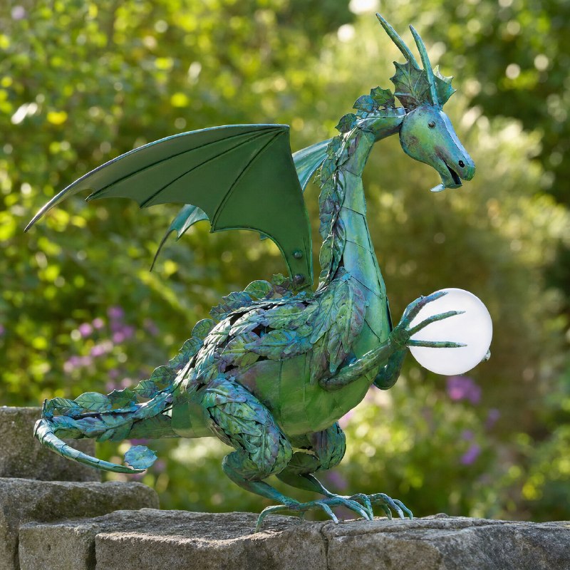 Green Solar Pearl Dragon Lamp – CRAFTFOLK