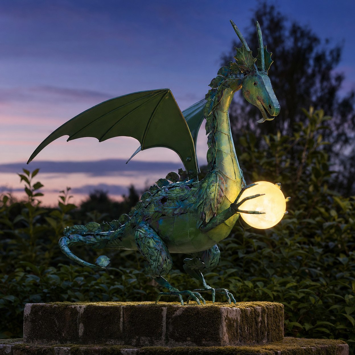 Green Solar Pearl Dragon Lamp – CRAFTFOLK
