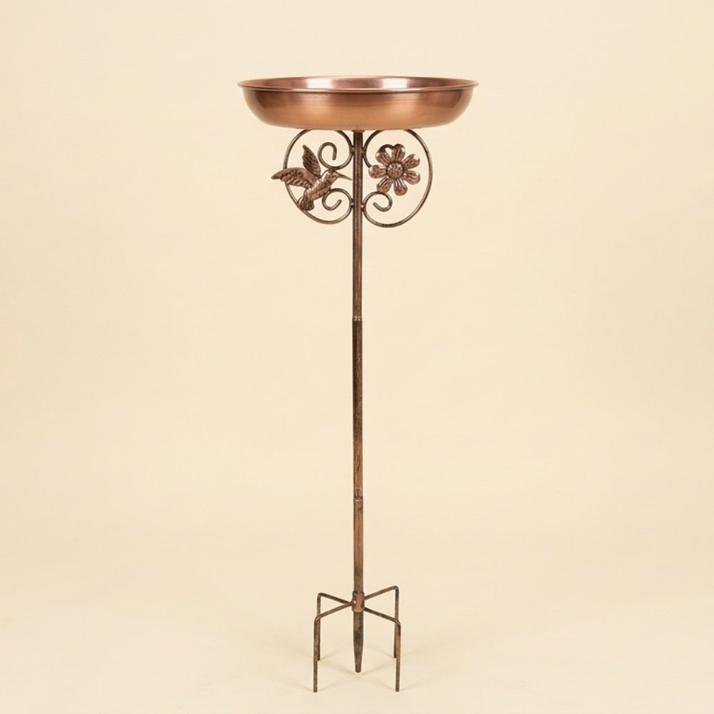 Handcrafted Copper Bird Bath