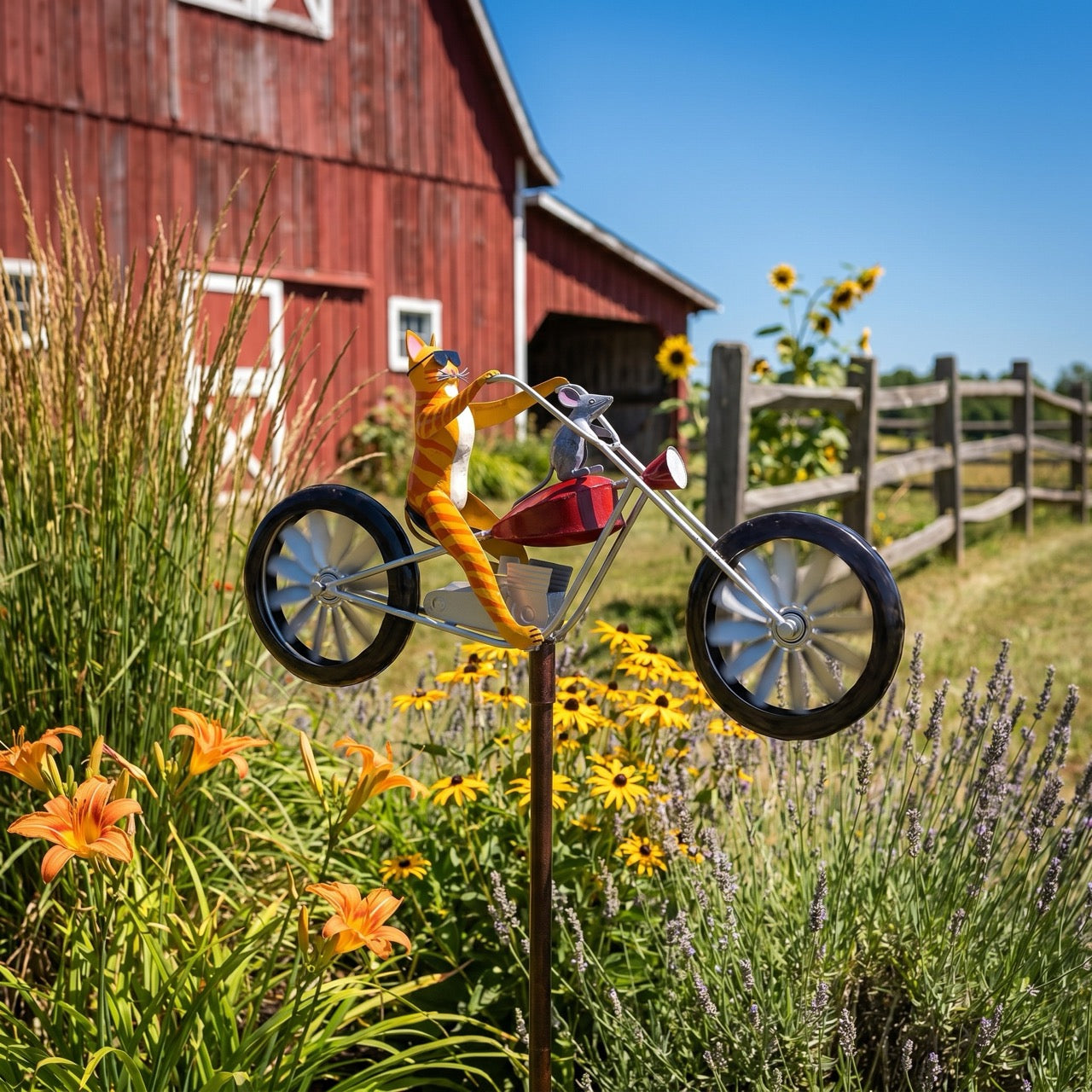Vermont Whirligig - Handcrafted Tin Garden Wind Spinner – CRAFTFOLK