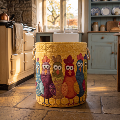 Rosemary's Handquilted Basket – Funny Chickens
