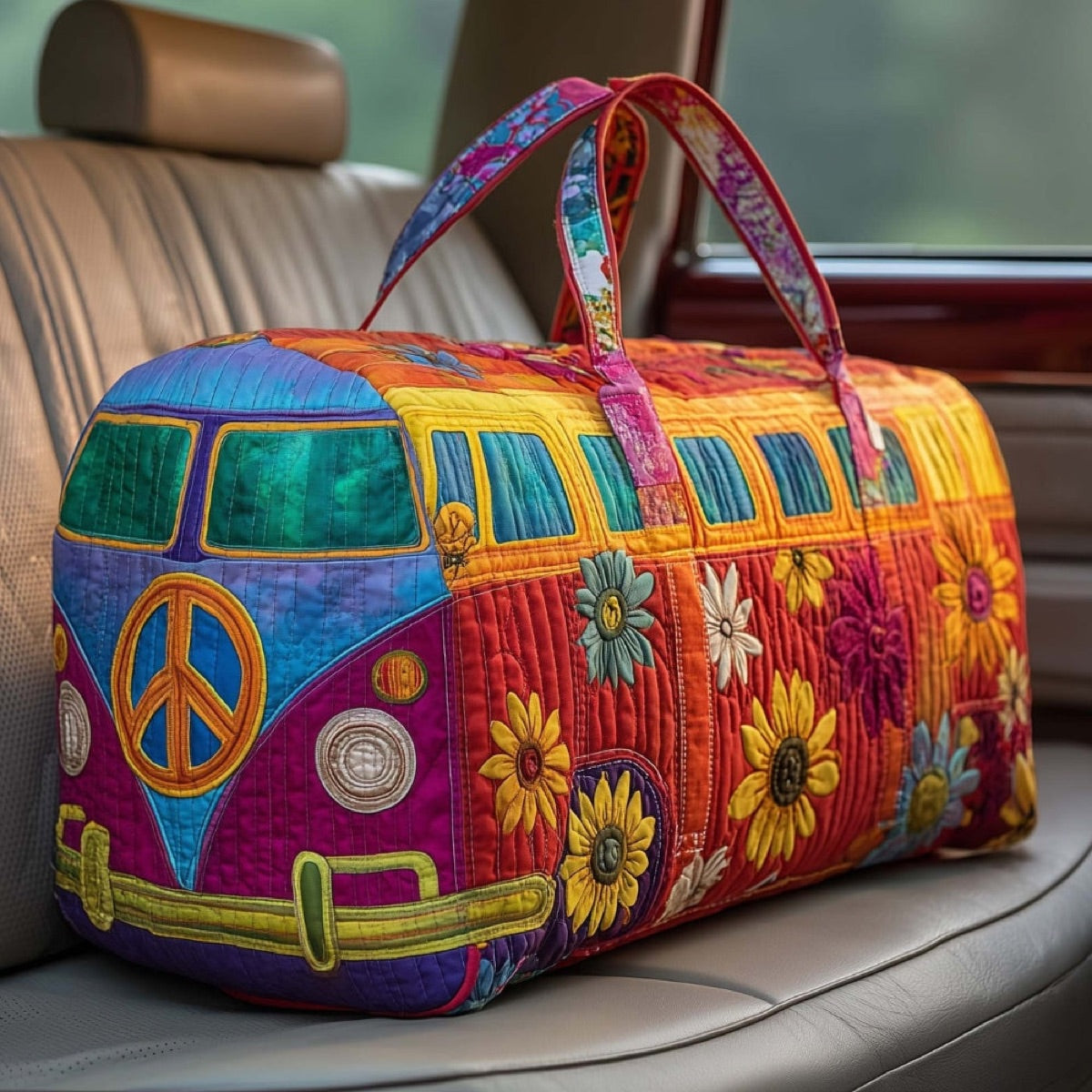 Colleen's hand-quilted camper van weekender - Flower Power Caravan