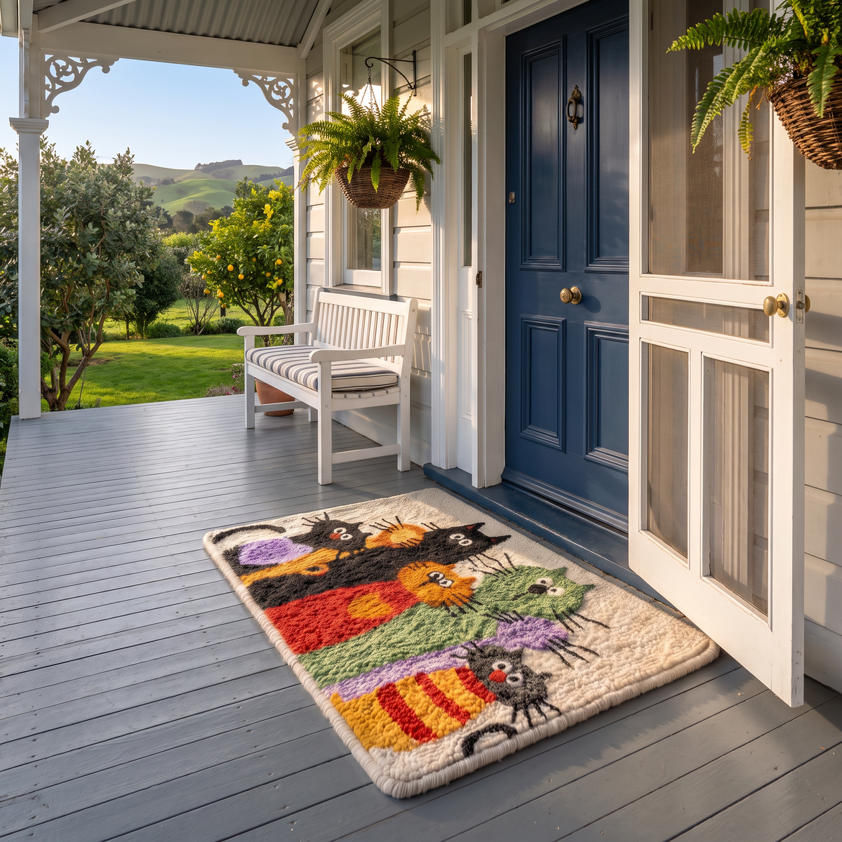 Seven Cats Classic Rectangular rug