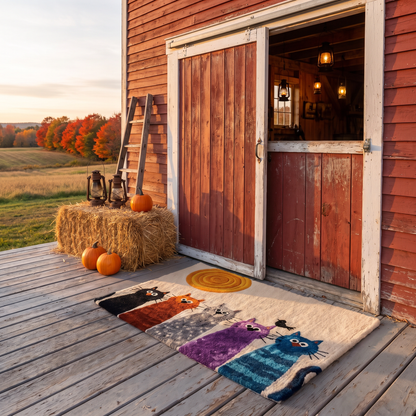 Sunset Cats rug