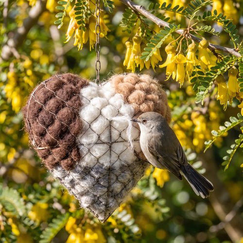 Heather Prebble alpaca nesting heart, New Zealand