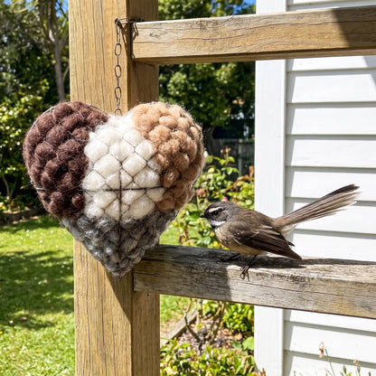 Heather Prebble alpaca nesting heart, New Zealand
