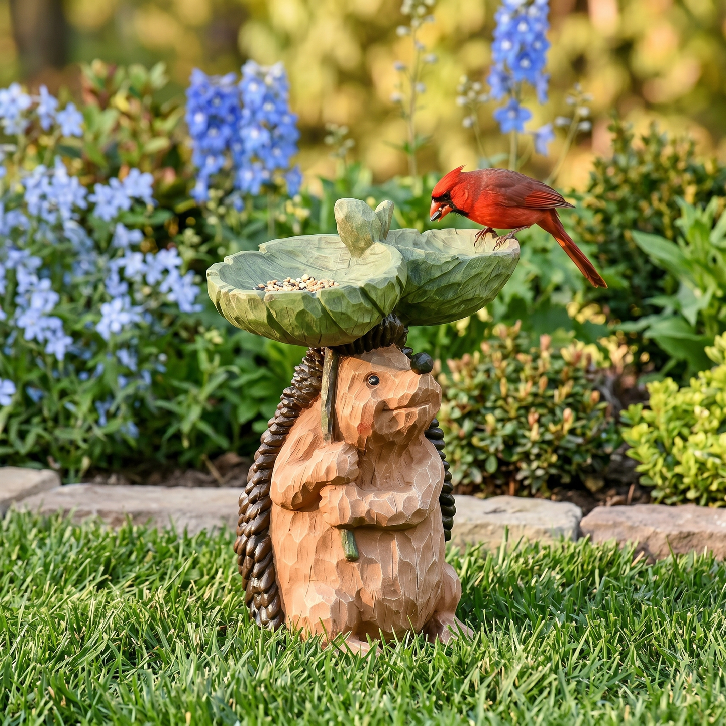 Ellie's Garden Statue's with Bird Feeder Basin