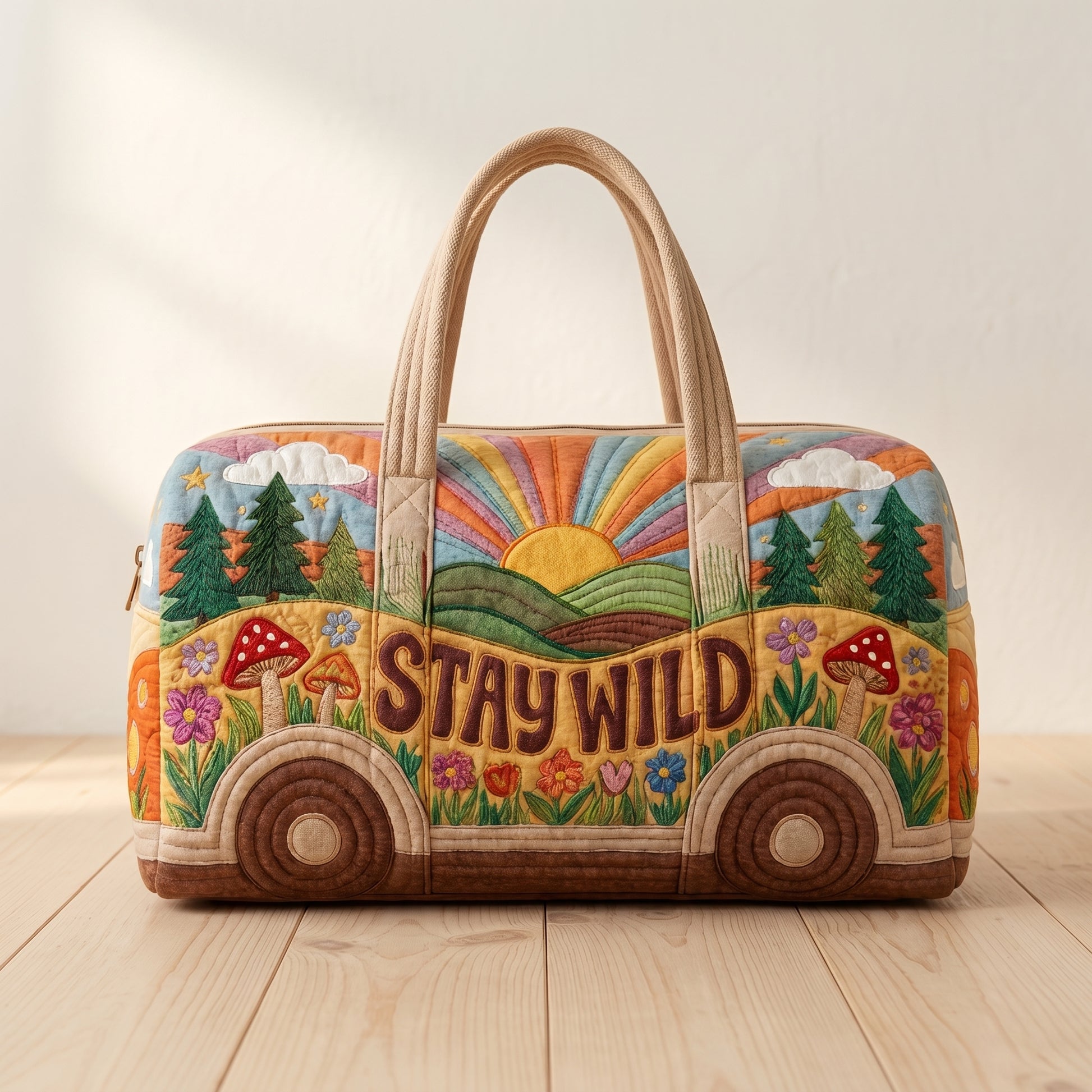 Maggie's Handquilted Hippie Bus Weekender – CRAFTFOLK