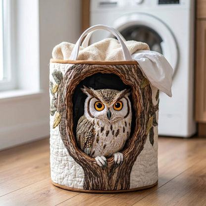 Martha's Handquilted Sheep Laundry Basket
