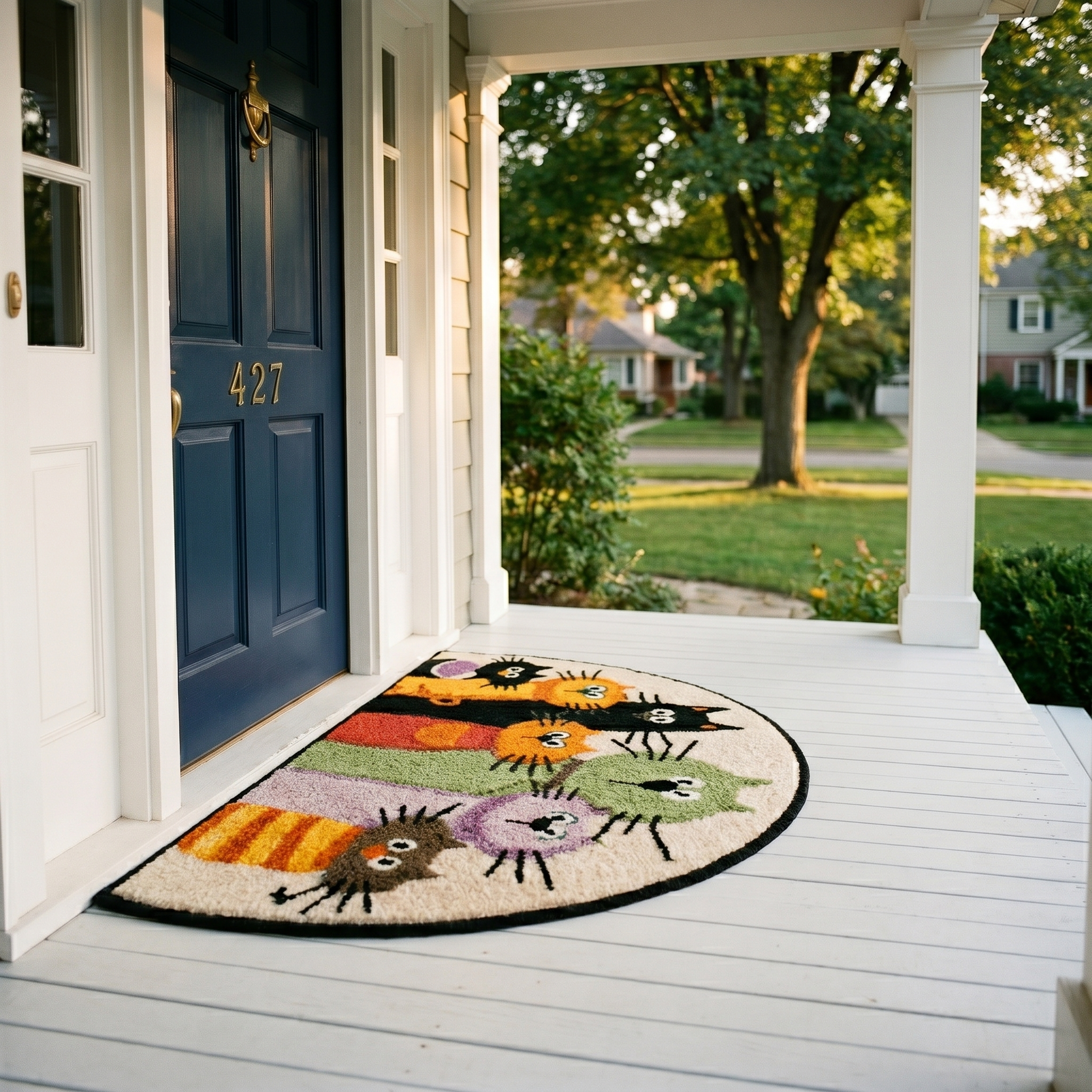 Edith Printed Rug Edith's Handmade Cat Rug – CRAFTFOLK