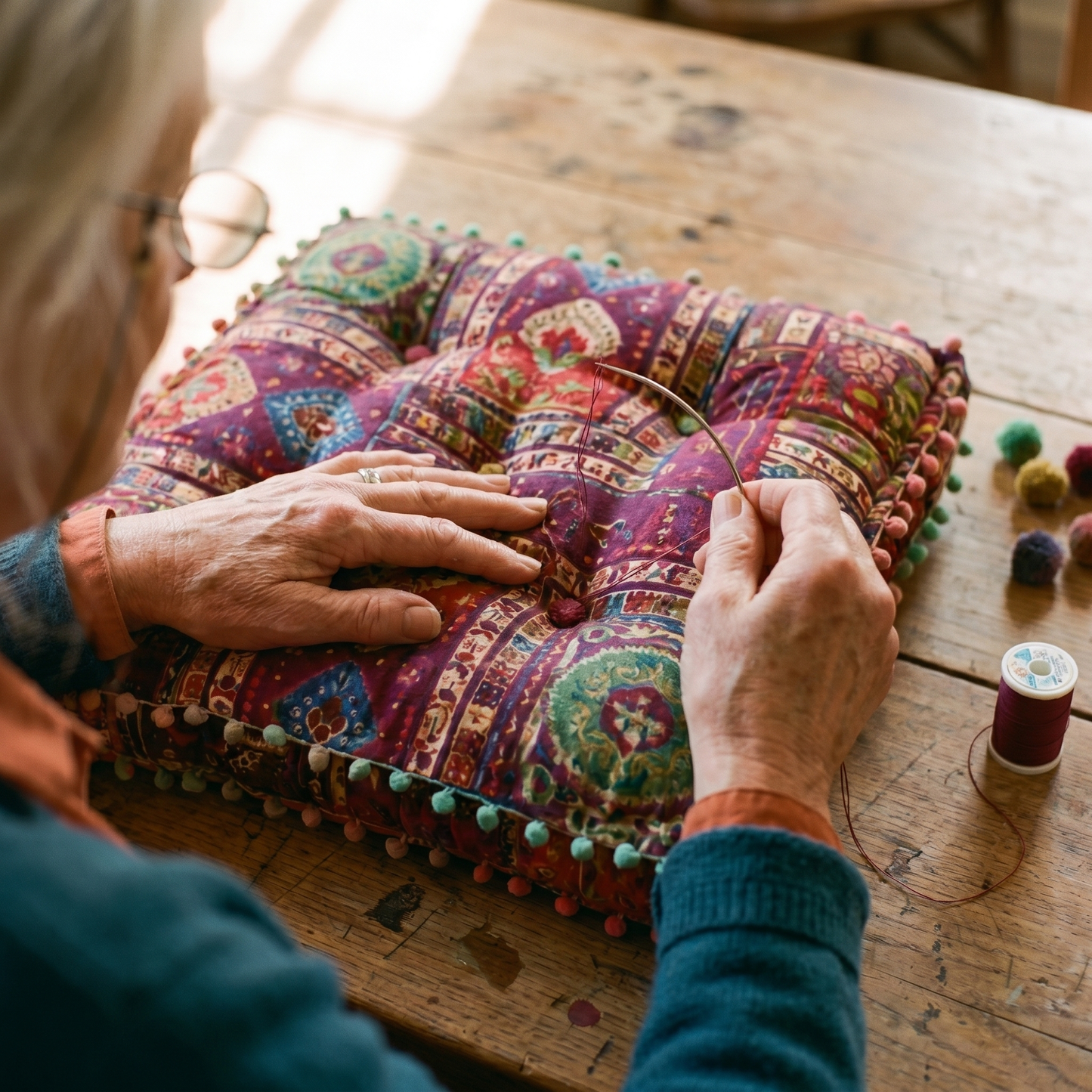 Donna's Handmade Bohemian Cushion