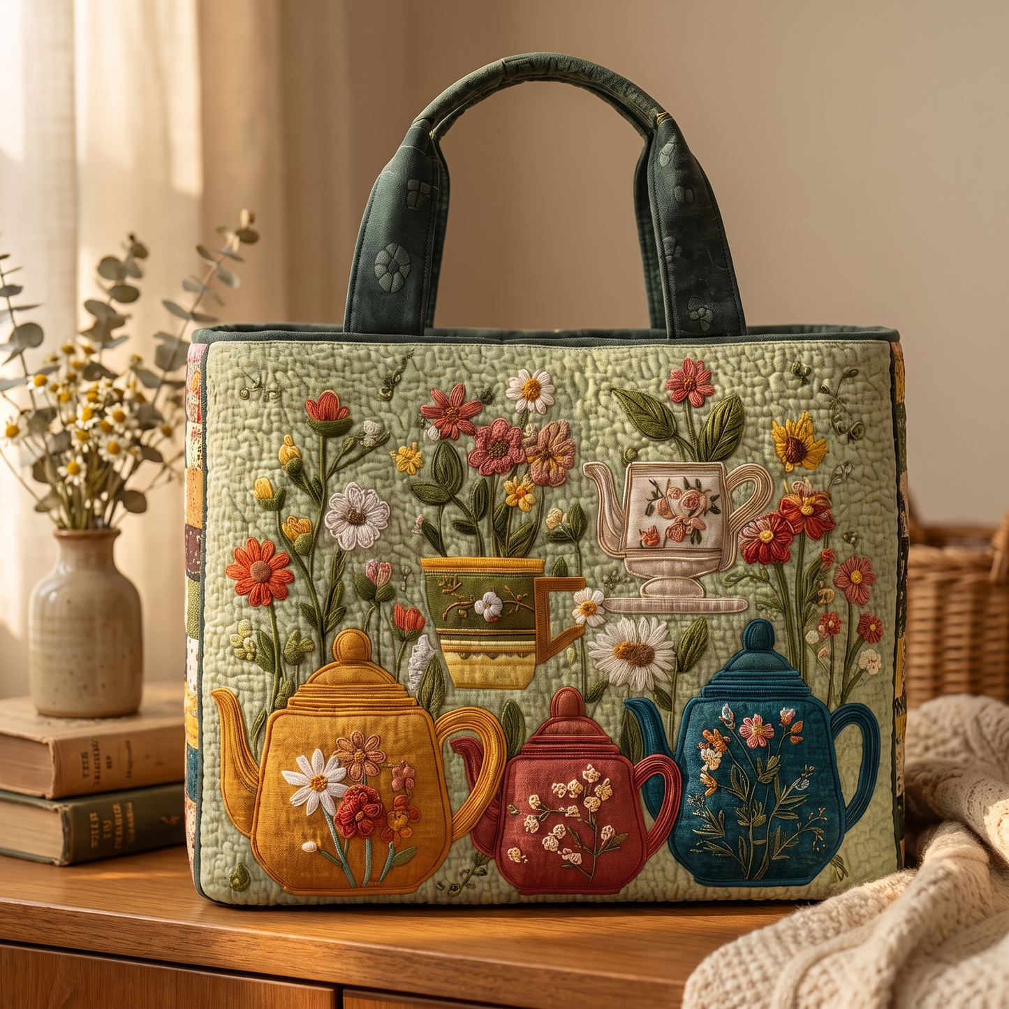 Bonnie's Handquilted Tea Totes