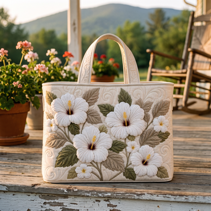 Bonnie's Handquilted Flower Tote Bags