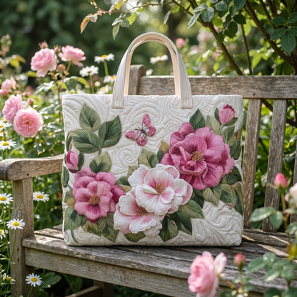 Bonnie's Handquilted Flower Tote Bags