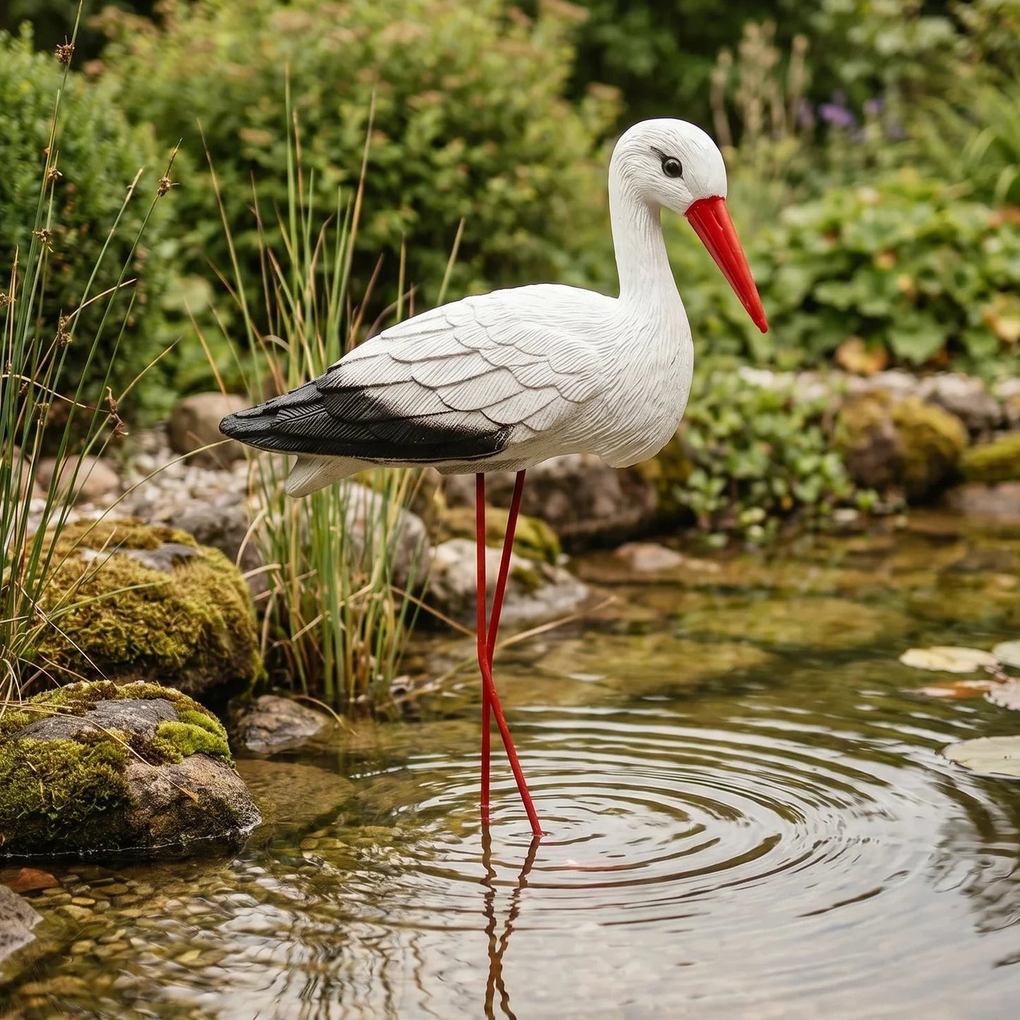 Buster's Handpainted Stork