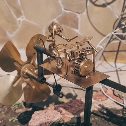 The Wind Drummer – Walt's Handcrafted Metal Whirligig