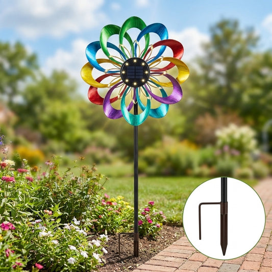 Mara's Solar Flower Wind Spinner