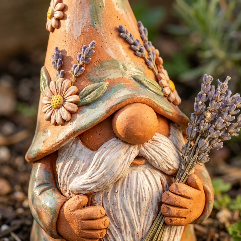 Eleanor's Handcrafted Slug-Guard Garden Gnome Trio