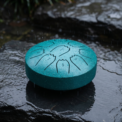 Rain drum on wet slate after a Sedona rain
