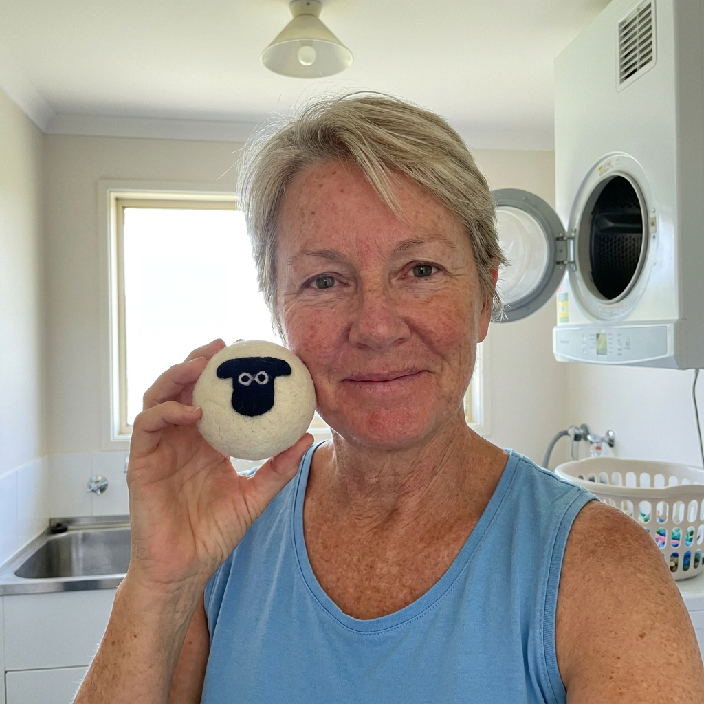 Customer photo of sheep wool dryer balls