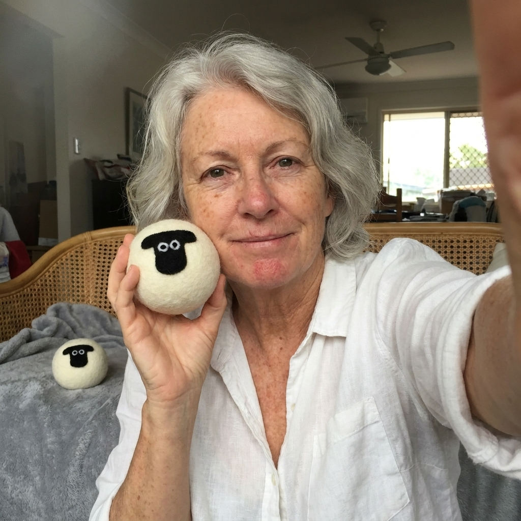 Customer photo of sheep wool dryer balls
