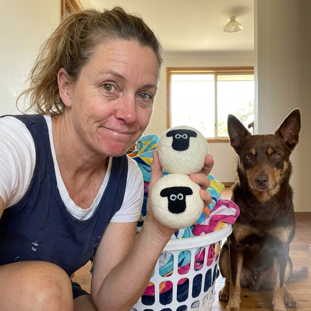 Customer photo of sheep wool dryer balls