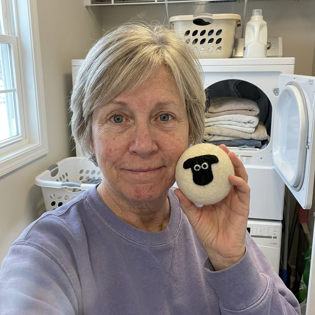 Customer photo of sheep wool dryer balls