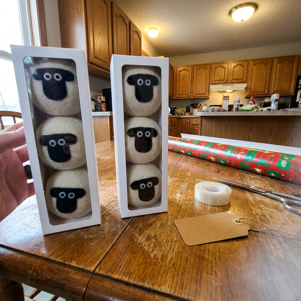 Customer photo of sheep wool dryer balls