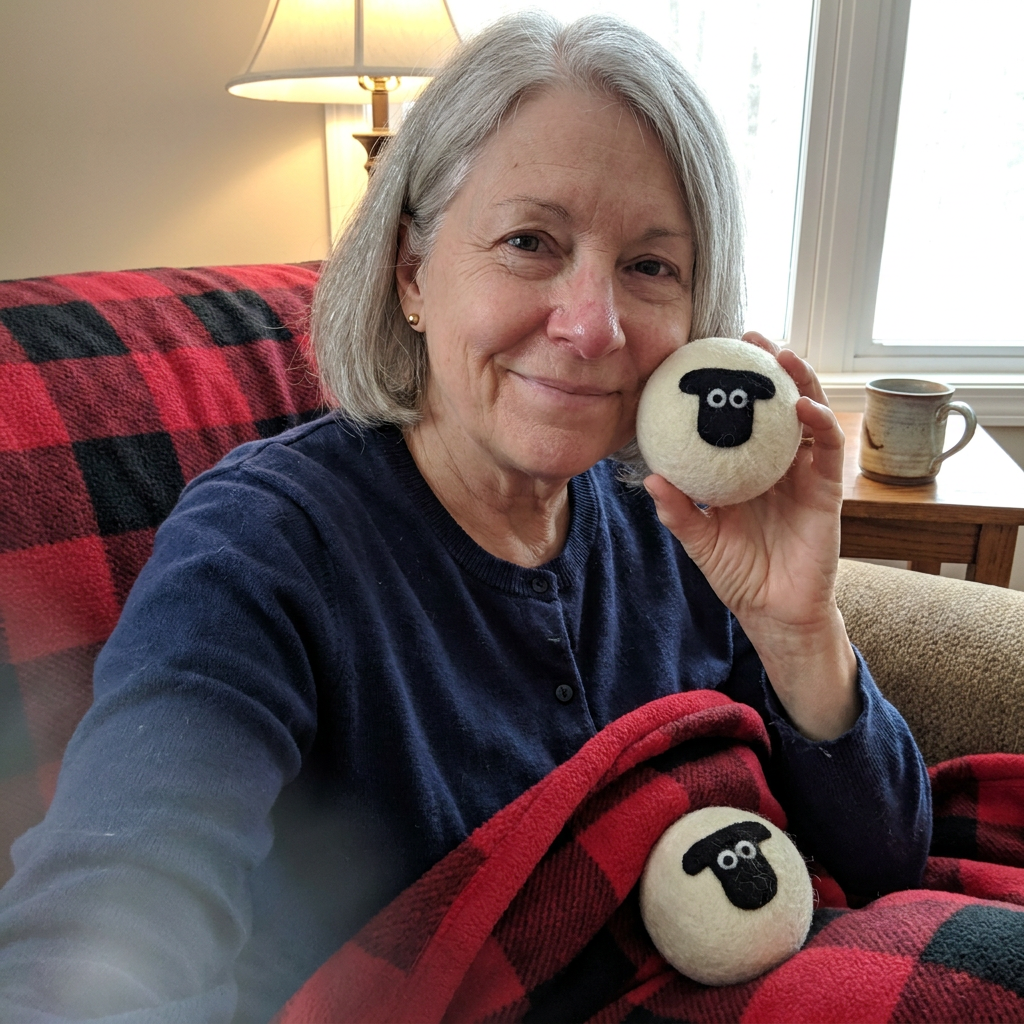 Customer photo of sheep wool dryer balls