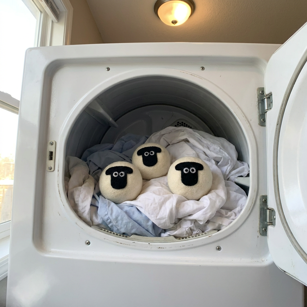 Customer photo of sheep wool dryer balls