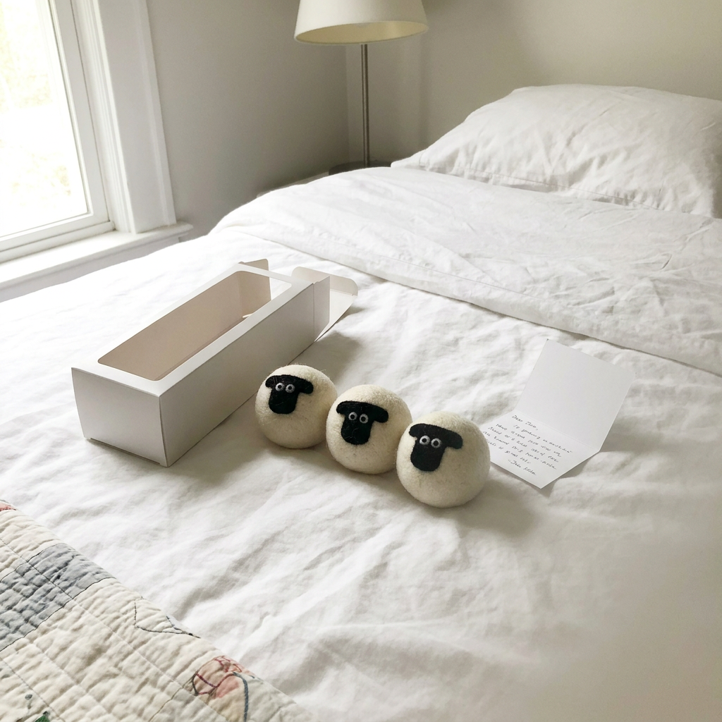 Customer photo of sheep wool dryer balls