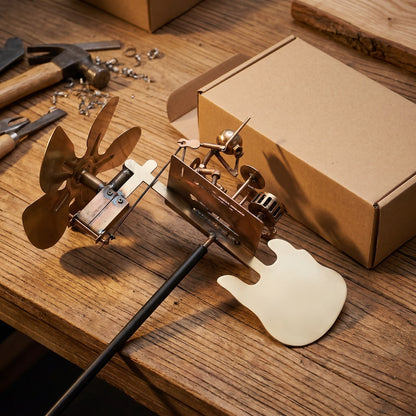The Wind Drummer – Walt's Handcrafted Metal Whirligig - product image 5